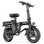 14" Folding Electric Bike for Adults, Lightweight Commuter E-Bike with Removable Battery, Compact City Bicycle Fits in Trunk/Elevator