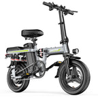 14" Folding Electric Bike for Adults, Lightweight Commuter E-Bike with Removable Battery, Compact City Bicycle Fits in Trunk/Elevator
