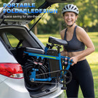 Ultra-Light 14-Inch Foldable Ebike, Portable Urban Commuter Bicycle for Adults & Teens, Space-Saving Design for Apartments