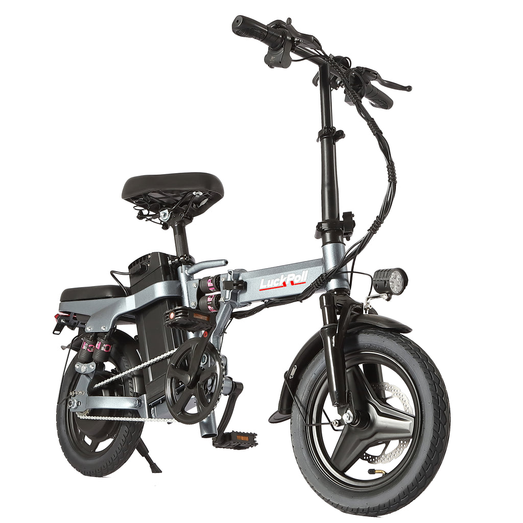 LuckRoll Foldable Electric Bike for Adults – 2000W/1000W, 40/28MPH, 52V 25Ah, 48V 15Ah,60-80mi Range, Removable Battery, UL2849 Certified Commuter E-Bike