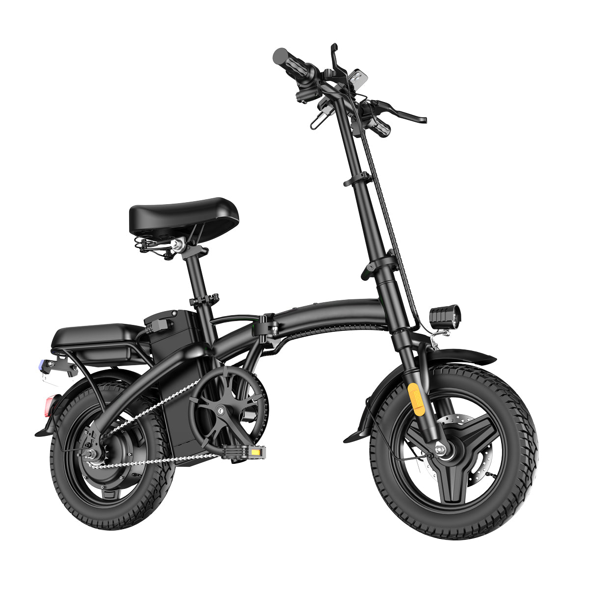 Foldable Electric Bike 14 Inch - Removable Battery & Lightweight - for Urban Commute, Campus, Public Transport - Freight Free