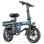 14" Folding Electric Bike for Adults, Lightweight Commuter E-Bike with Removable Battery, Compact City Bicycle Fits in Trunk/Elevator