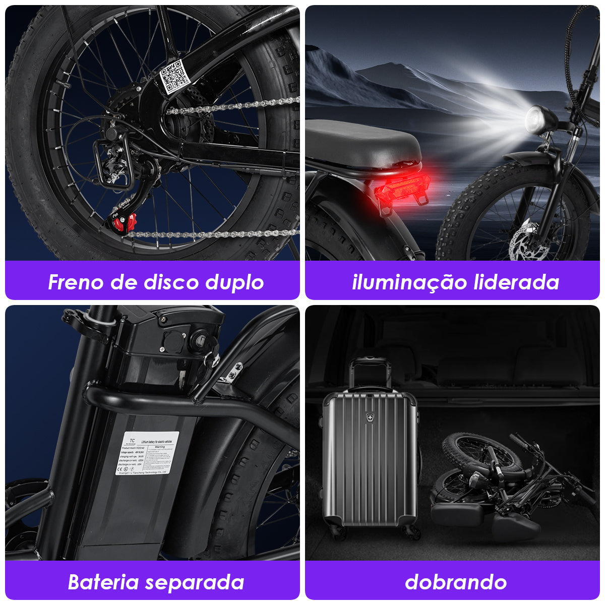 Shock-absorbing folding electric bicycle