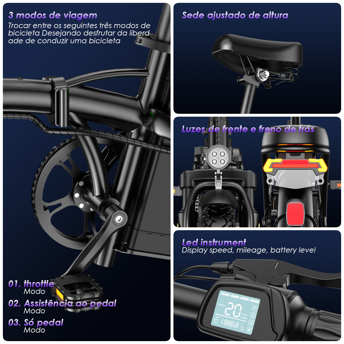 Little Dolphin Folding Electric Bicycle