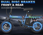 Ultra-Light 14-Inch Foldable Ebike, Portable Urban Commuter Bicycle for Adults & Teens, Space-Saving Design for Apartments