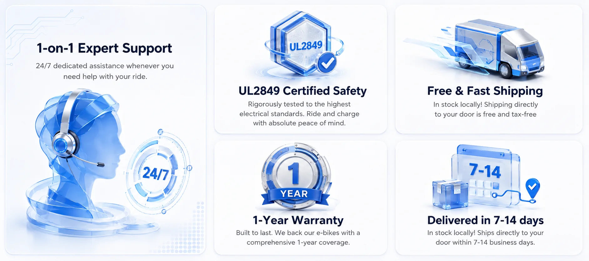 LUCROLL expert support, UL2849 safety, free shipping, warranty and delivery